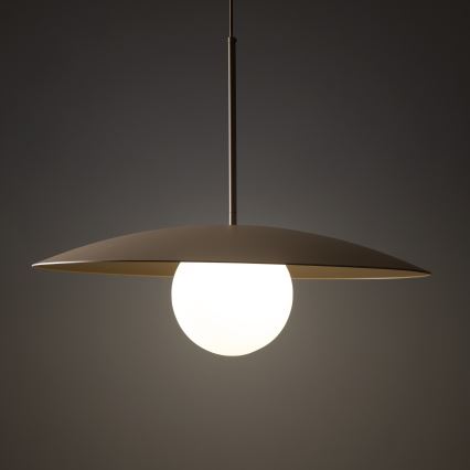 Luster na lanku SLATE 1xE27/15W/230V pr. 65 cm béžová