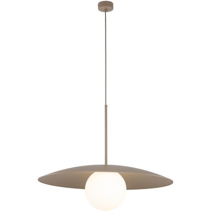Luster na lanku SLATE 1xE27/15W/230V pr. 65 cm béžová