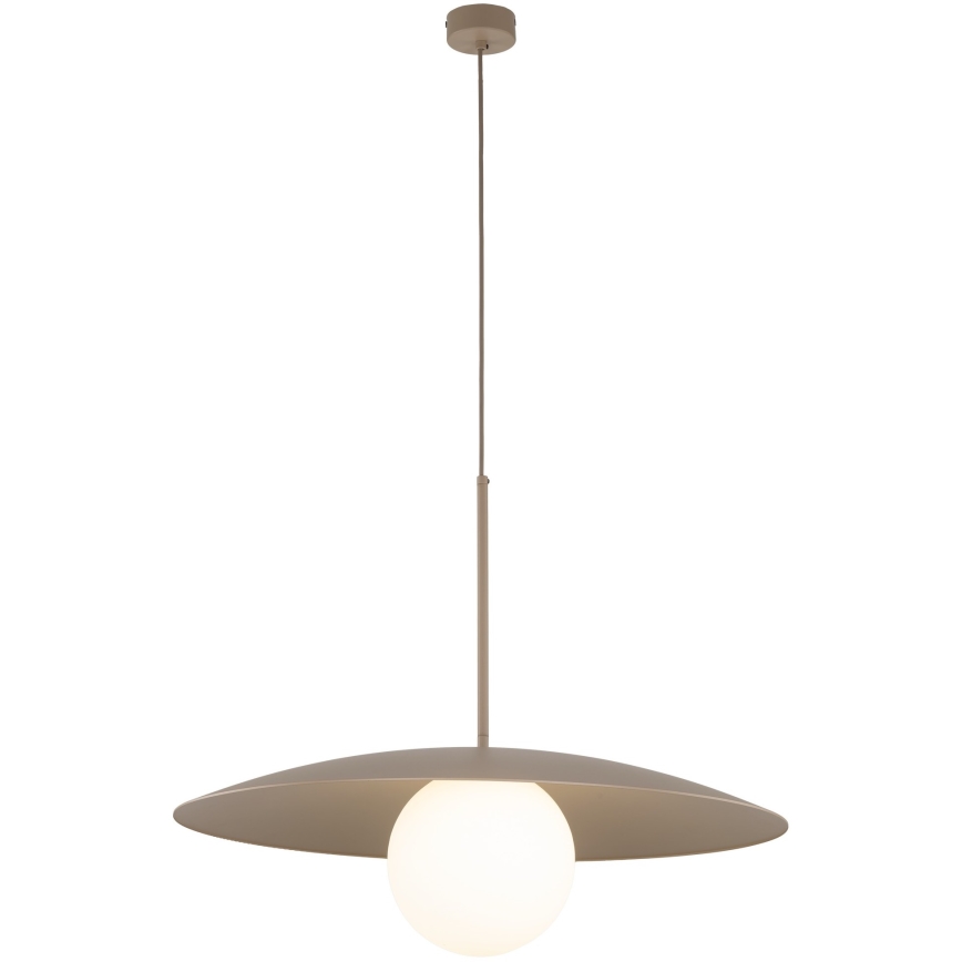 Luster na lanku SLATE 1xE27/15W/230V pr. 65 cm béžová
