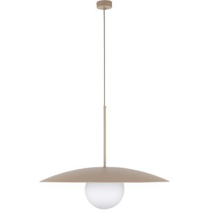 Luster na lanku SLATE 1xE27/15W/230V pr. 65 cm béžová