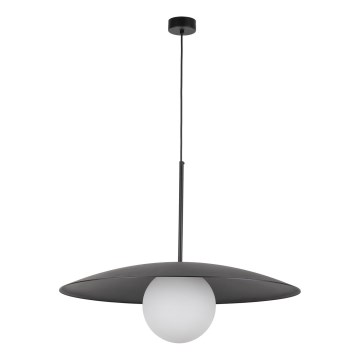 Luster na lanku SLATE 1xE27/15W/230V pr. 65 cm čierna
