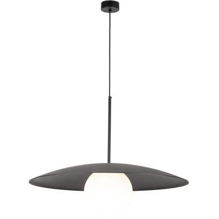 Luster na lanku SLATE 1xE27/15W/230V pr. 65 cm čierna