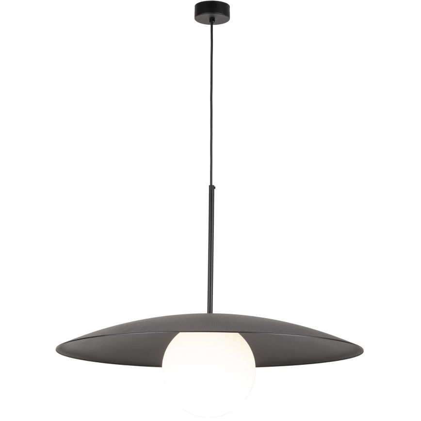 Luster na lanku SLATE 1xE27/15W/230V pr. 65 cm čierna