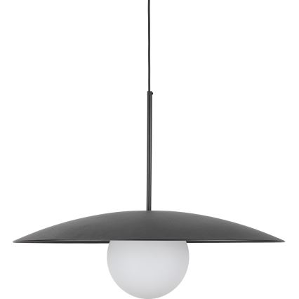 Luster na lanku SLATE 1xE27/15W/230V pr. 65 cm čierna