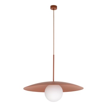 Luster na lanku SLATE 1xE27/15W/230V pr. 65 cm tehlová