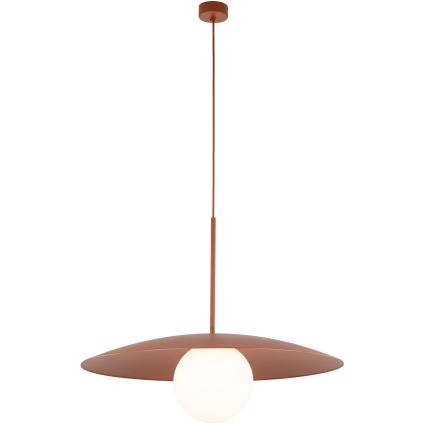 Luster na lanku SLATE 1xE27/15W/230V pr. 65 cm tehlová