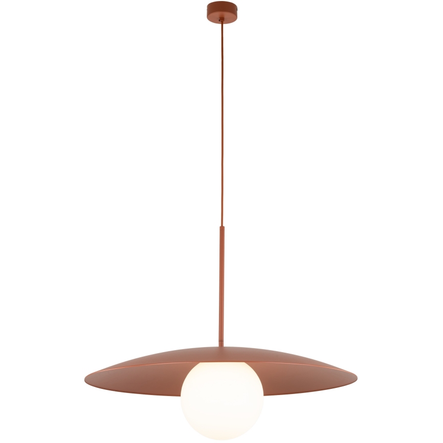 Luster na lanku SLATE 1xE27/15W/230V pr. 65 cm tehlová