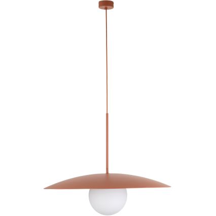 Luster na lanku SLATE 1xE27/15W/230V pr. 65 cm tehlová