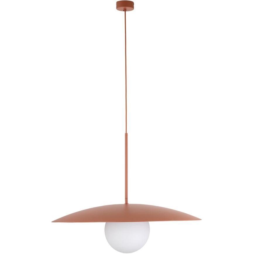 Luster na lanku SLATE 1xE27/15W/230V pr. 65 cm tehlová