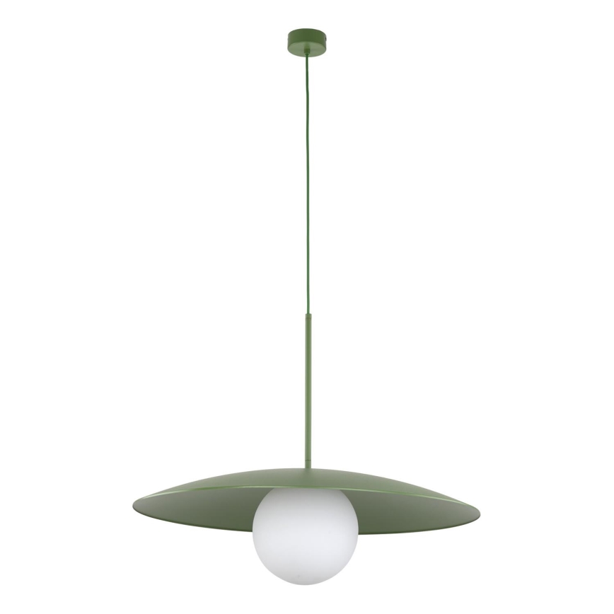 Luster na lanku SLATE 1xE27/15W/230V pr. 65 cm zelená