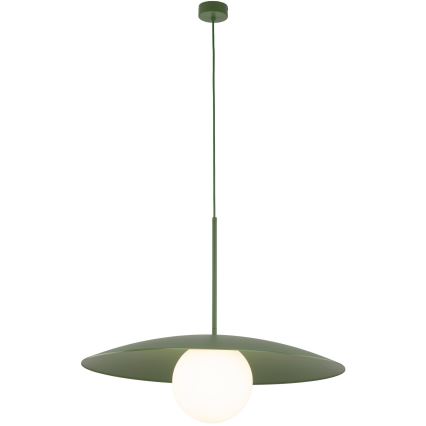 Luster na lanku SLATE 1xE27/15W/230V pr. 65 cm zelená