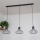 Luster na lanku SOLANO 3xE27/15W/230V čierna/lesklý chróm