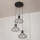 Luster na lanku SOLANO 3xE27/15W/230V čierna/zlatá