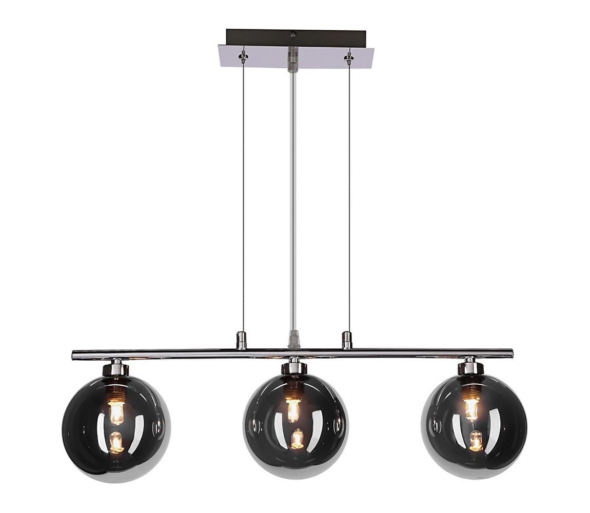 Luster na lanku SOMUL 3xG9/20W/230V dymovo čierny 33-44242