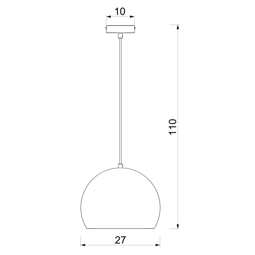 Luster na lanku SOOL 1xE27/15W/230V pr. 27 cm béžový