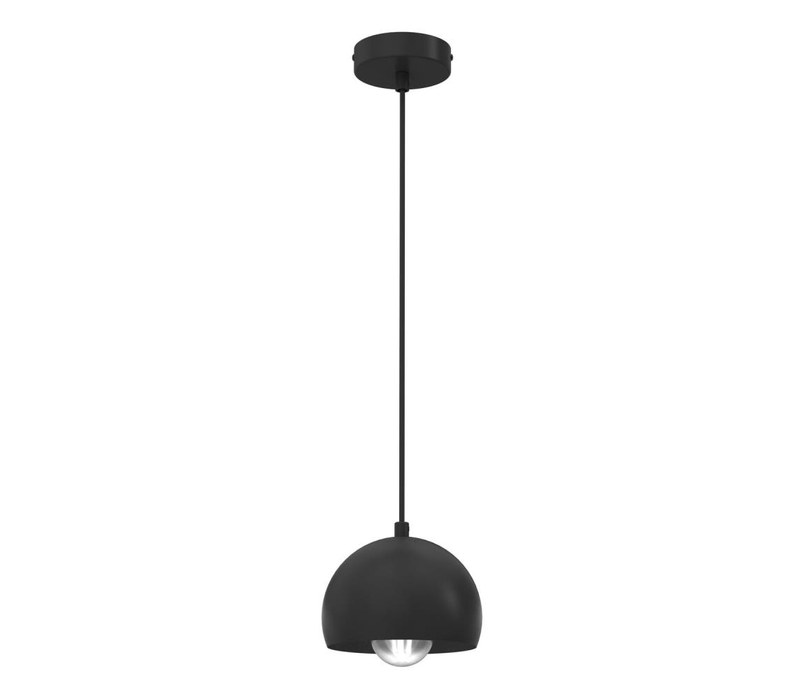 Luster na lanku SOOL 1xE27/15W/230V priemer 15 cm čierny 1240