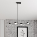 Luster na lanku SORA 4xGX53/12W/230V čierna