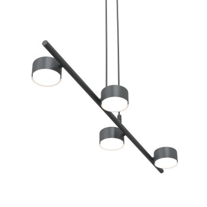 Luster na lanku SORA 4xGX53/12W/230V čierna