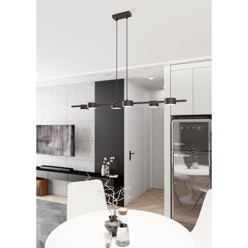 Luster na lanku SORA 6xGX53/12W/230V čierna