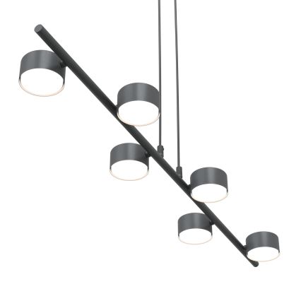 Luster na lanku SORA 6xGX53/12W/230V čierna