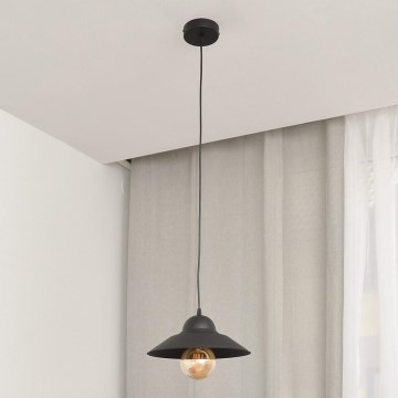 Luster na lanku SORAPIS 1xE27/15W/230V čierna