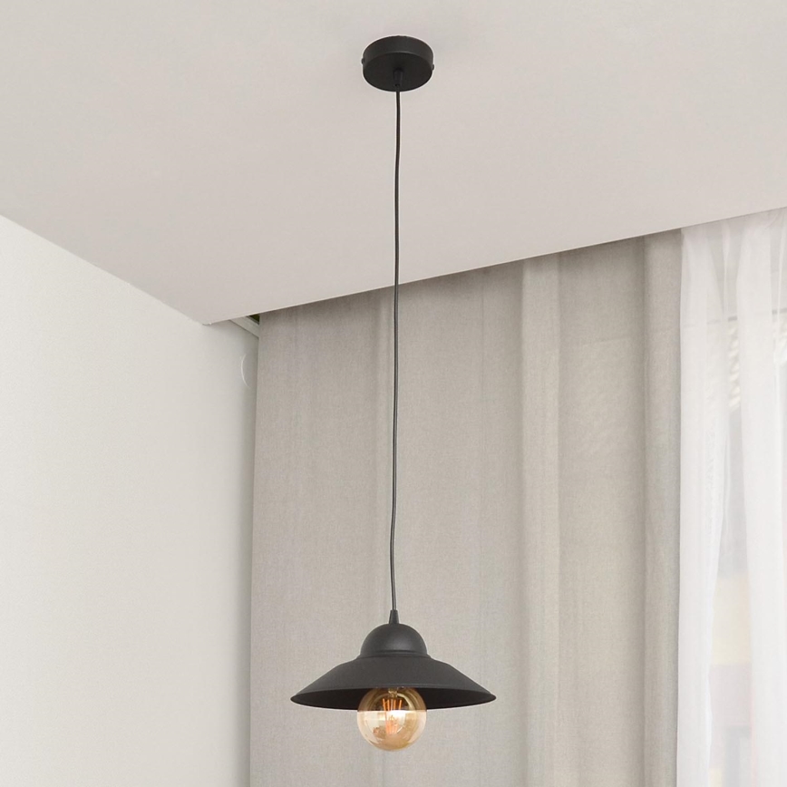 Luster na lanku SORAPIS 1xE27/15W/230V čierna