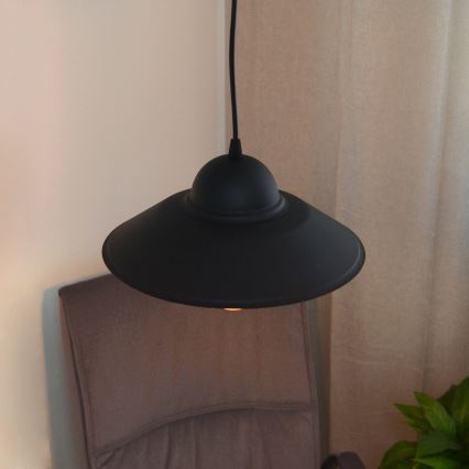 Luster na lanku SORAPIS 1xE27/15W/230V čierna