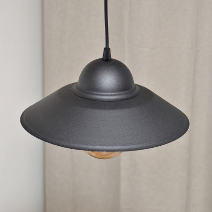 Luster na lanku SORAPIS 1xE27/15W/230V čierna