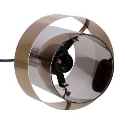 Luster na lanku SPIEGA 1xE27/60W/230V zlatá/čierna