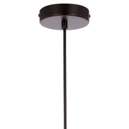 Luster na lanku SPIEGA 1xE27/60W/230V zlatá/čierna