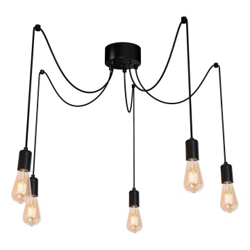 Luster na lanku SPINDEL 5xE27/60W/230V pavúk