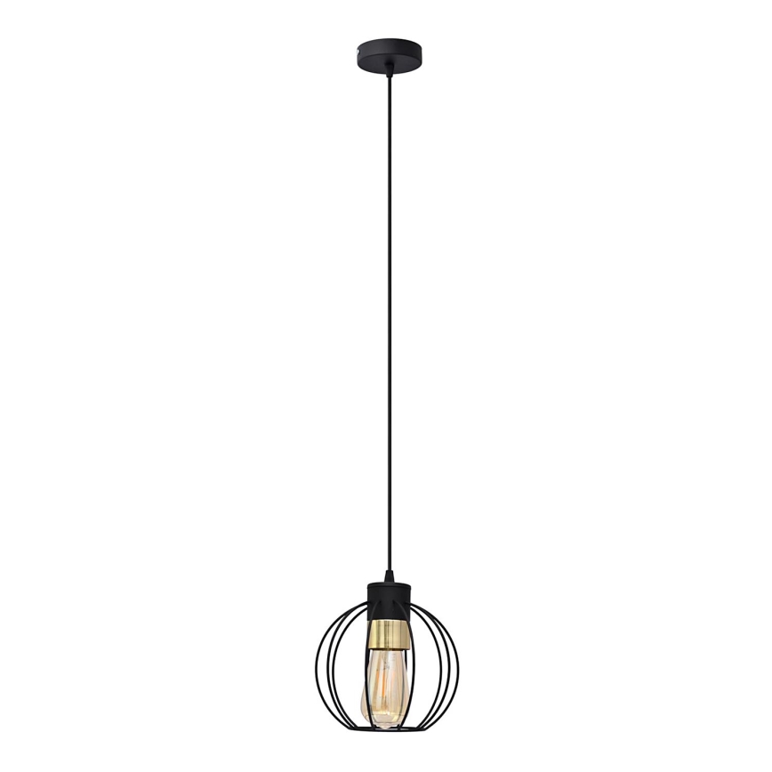 Luster na lanku STARLIGHT 1xE27/15W/230V čierna/zlatá