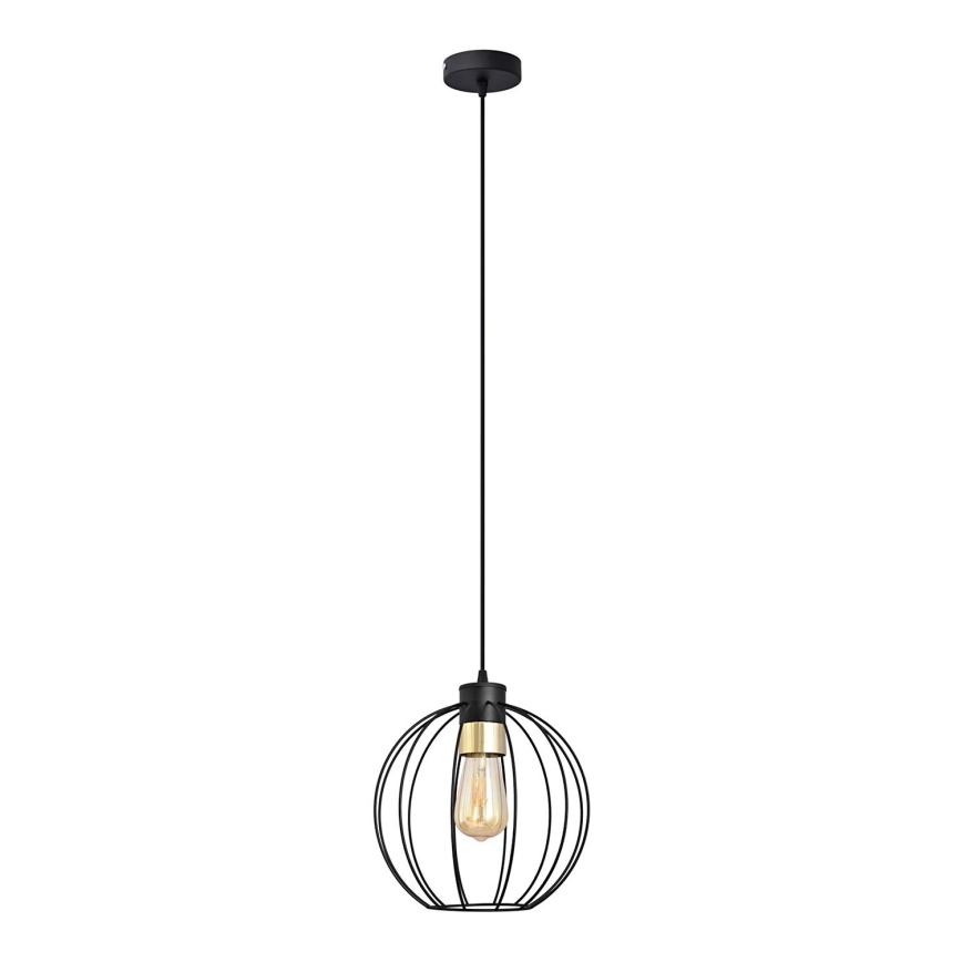 Luster na lanku STARLIGHT 1xE27/15W/230V čierna/zlatá