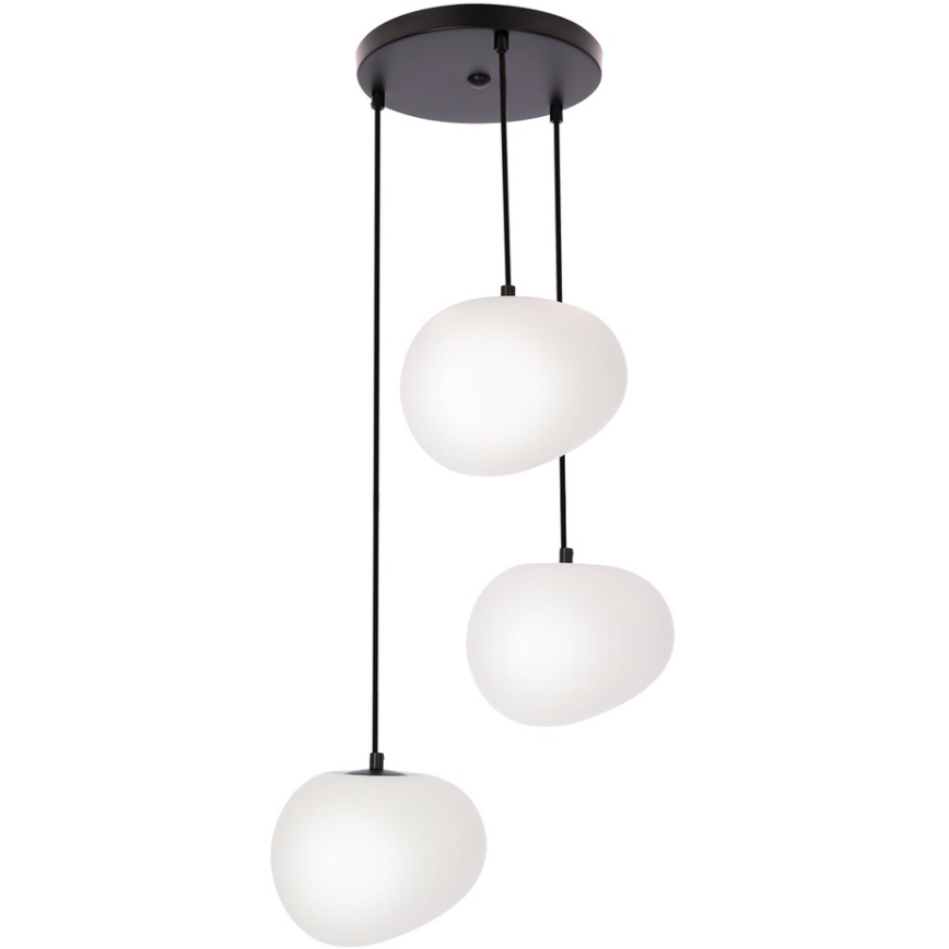 Luster na lanku STONES 3xE27/40W/230V