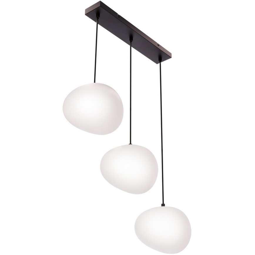 Luster na lanku STONES 3xE27/40W/230V