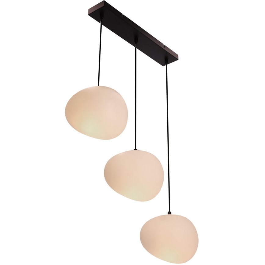 Luster na lanku STONES 3xE27/40W/230V