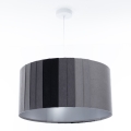 Luster na lanku STRIPES 1xE27/60W/230V pr. 60 cm sivá
