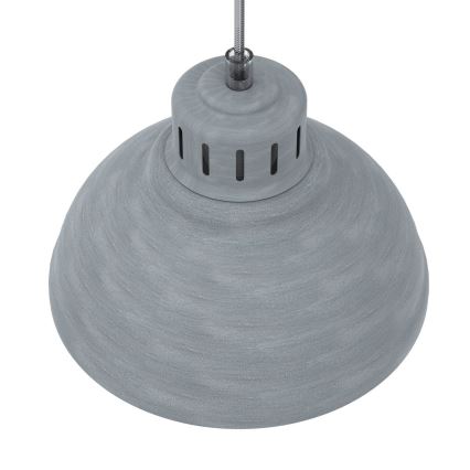 Luster na lanku SVEN 2xE27/15W/230V šedá