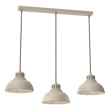 Luster na lanku SVEN 3xE27/15W/230V béžová