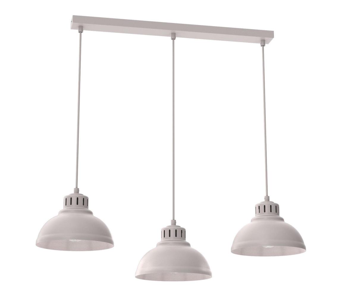 Luster na lanku SVEN 3xE27/15W/230V krémový 8876A