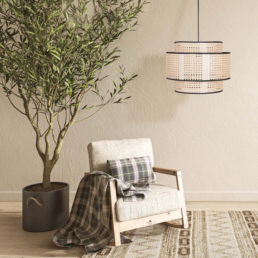 Luster na lanku TAKARA 1xE27/20W/230V pr. 40 cm béžová