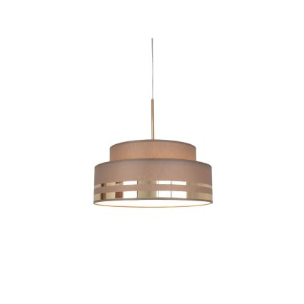 Luster na lanku TAMI 1xE27/60W/230V hnedá/zlatá