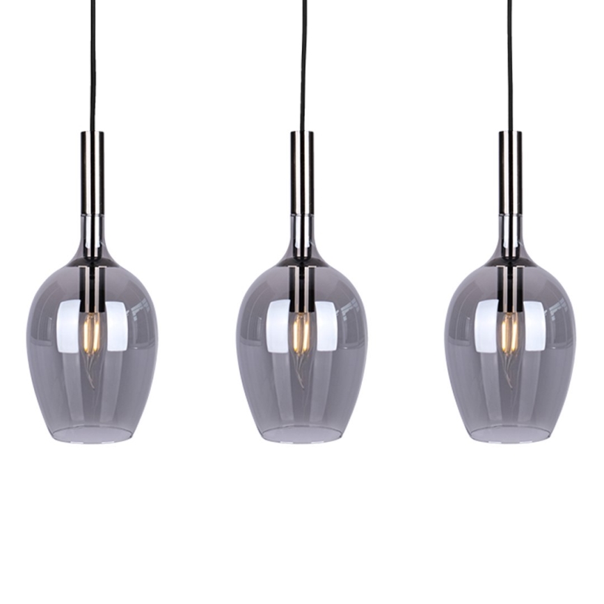 Luster na lanku TANGO 3xE14/40W/230V čierna