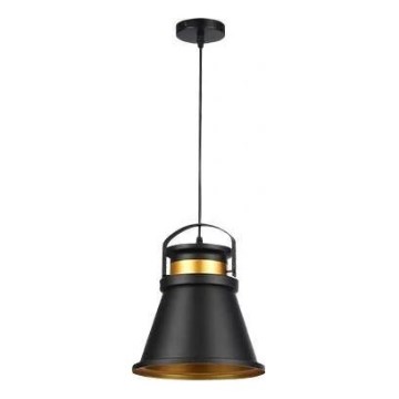 Luster na lanku TAO 1xE27/60W/230V pr. 25 cm čierna