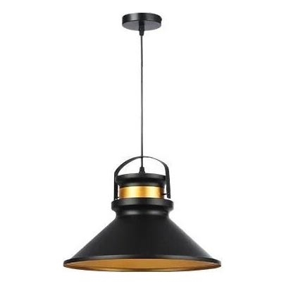 Luster na lanku TAO 1xE27/60W/230V pr. 37 cm čierna