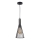 Luster na lanku TIANA 1xE27/20W/230V pr. 15,5 cm čierna