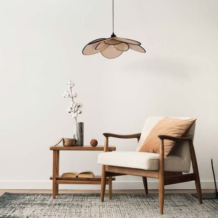 Luster na lanku TOBAGO 1xE27/20W/230V pr. 60 cm béžová