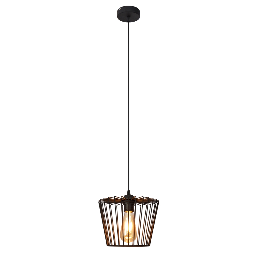 Luster na lanku TORRI 1xE27/15W/230V pr. 23 cm čierna