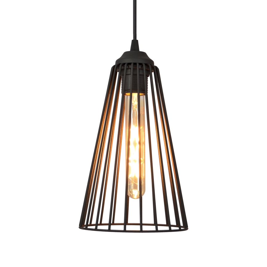 Luster na lanku TORRI 2xE27/15W/230V čierna