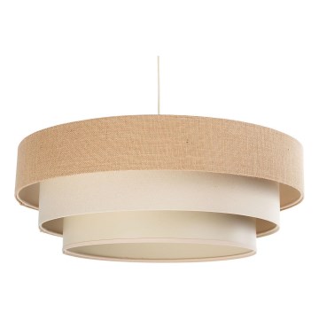 Luster na lanku TRINITI 1xE27/60W/230V, priemer 40 cm, béžová/krémová